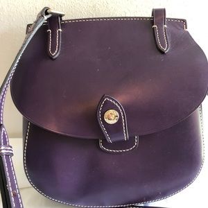 Dooney Bourke Smooth Leather Saddle Crossbody Bag